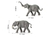 Mini Animais 1:87 Safari Zoológico para maquetes, dioramas e terrários - comprar online