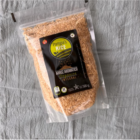 Arroz aromático integral orgánico Pampa x 500g