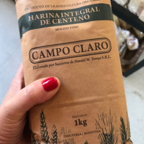 Harina integral de Centeno de Campo Claro x 1kg