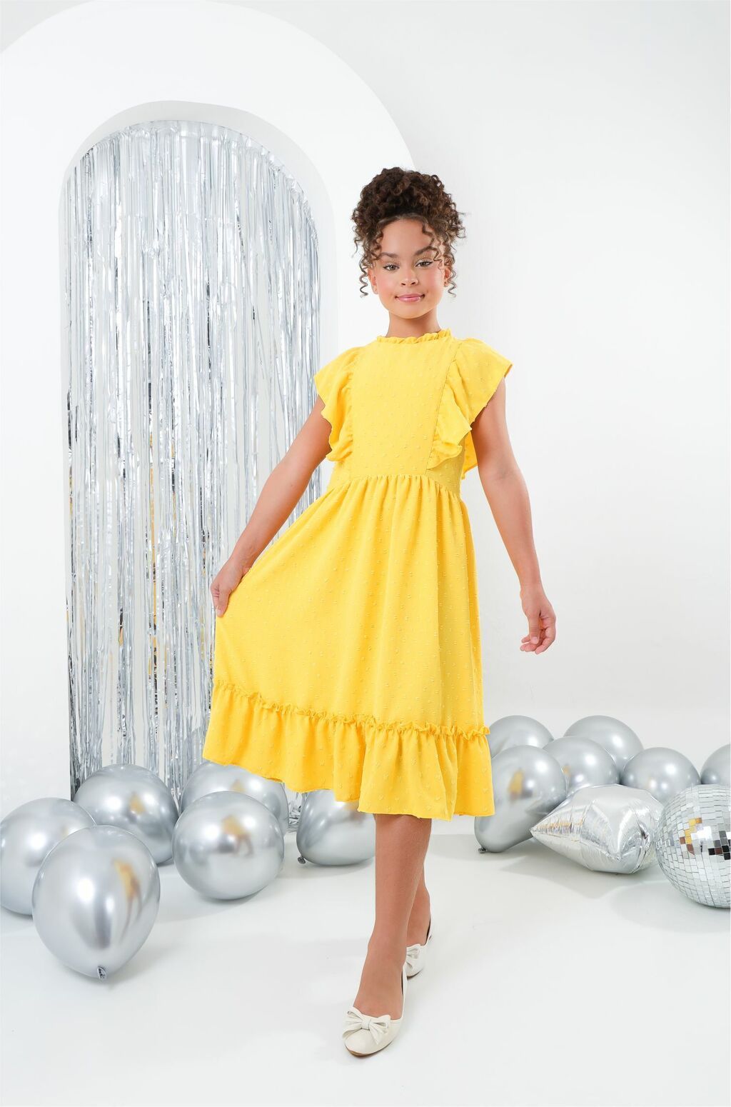 Vestido de store princesa amarelo