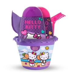 Hello Kitty Kit Praia Shampoo e Condicionador Cabelos Cacheados e Ondulados