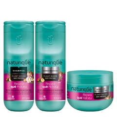 Naturiquè Repara què Hidrata Kit Shampoo Condicionador e Máscara