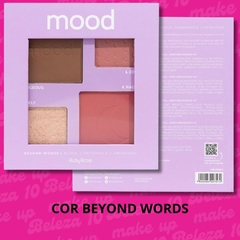 PALETA DE BLUSH, CONTORNO E ILUMINADOR MOOD RUBY ROSE - loja online