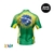 Camisa Brasil - Infantil - Manga Curta - Hard Dry 50uv - Bandeira - Rock Fishing Wear | Vestindo você dentro e fora d'agua