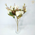 Arranjo Buquê Mini Rosa (planta artificial) + Vaso vidro solitário pequeno na internet