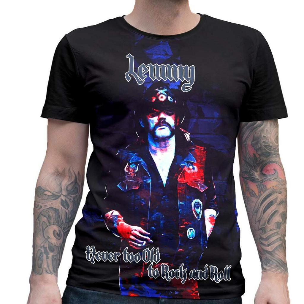 Camiseta Colecao Mestres do Rock Lemmy mod. II