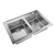 Pileta Acero Inoxidable Cocina Doble Q84AD L304 C/Agujero Johnson Aceros