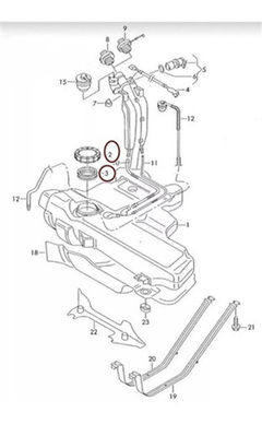 Tampa Porca Bomba De Combustível Audi A3 Gol Parati Saveiro - loja online