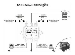 Relé Auxiliar Duplo De Farol 500w Universal 12v - - Dinâmica Bombas