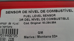 Sensor De Niel De Combustivel Meriva Montana gasolina