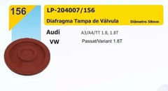 Diafragma Tampa Válvula Passat Variant A3 A4 Tt 1.8 58mm