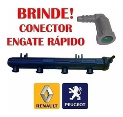 Flauta Combustivel Peugeot 206 Renault Clio 1.0 16v + Brinde