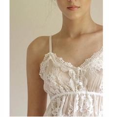 Camisola Mini de Renda Off White - comprar online