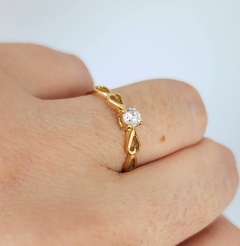 Anillo Oro corazones - tienda online