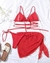 Bikini corte alto Shein on internet