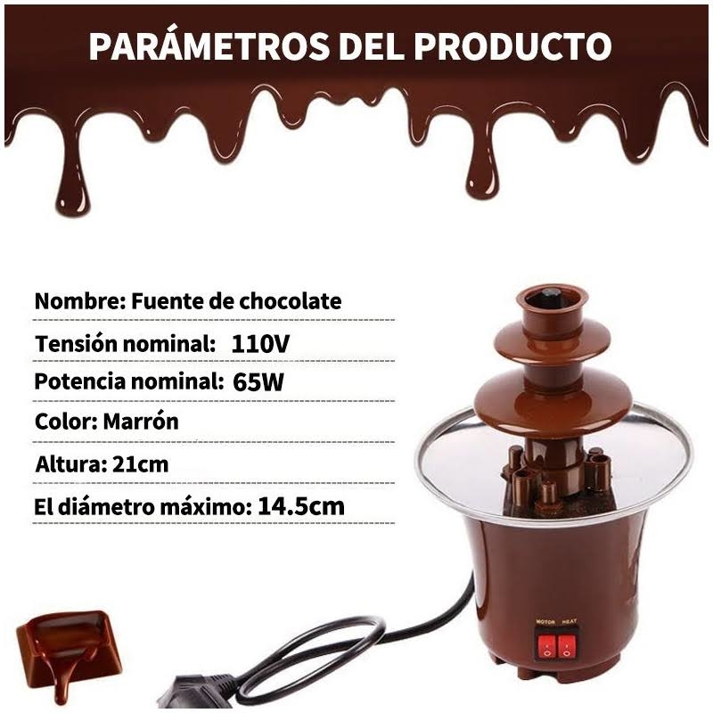 Fondeau Cascada Fuente De Chocolate 3 Pisos Funcion Derretir