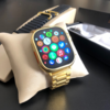 Relógio Smartwatch Ultra Gold Série 9 24K - 49mm ( 2 PULSEIRAS ) + Brinde