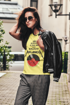 Camiseta ' Keep calm enjoy / Melancia " - Made in Music