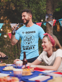 Camiseta " T-Bones - Hey ho, Let's Grill " - comprar online