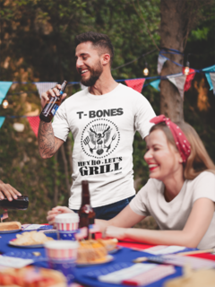 Camiseta " T-Bones - Hey ho, Let's Grill "