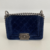 Bolsa Chanel Boy Mini Azul Marinho Velvet - comprar online