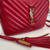 Bolsa Yves Saint Laurent Lou Camera Bag Vermelha
