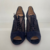 Sapato Peep Toe Christian Louboutin Camurça Azul Marinho - comprar online