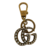 Chaveiro Gucci Double G Gold Pearl-Embellished
