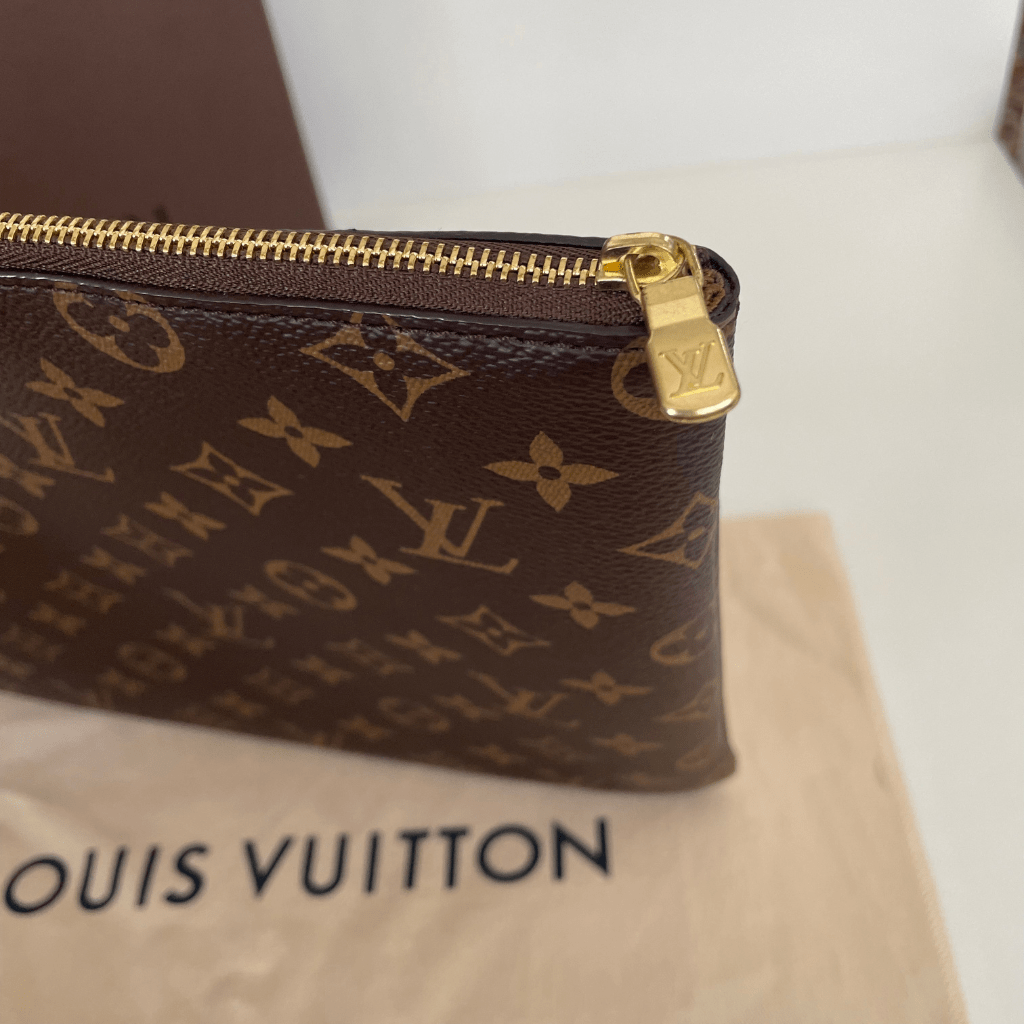 Louis Vuitton Etui Voyage Pouch MM Brown Canvas for sale online