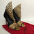 Sandália Christian Louboutin Metallic Python Bougliona Cutout - comprar online