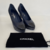 Scarpin Chanel Azul Marinho e Preto - comprar online