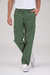 Pantalón cargo de gabardina verde militar (25422-23)