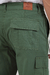 Pantalón cargo de gabardina verde militar (25422-23) - Mayorista BRAVO Jeans