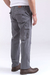 Pantalón cargo de gabardina gris - comprar online