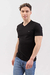 Remera cuello V con lycra Slim fit