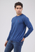 Sweater cuello redondo Azul Medio (Solo S y L) - comprar online