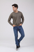 Sweater cuello redondo Visón - tienda online