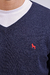 Sweater cuello V azul marino - comprar online