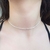 Choker Corrente Diamantada Banhada a Prata Semijoia na internet