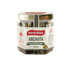 Filetes anchoita en aceite con aceitunas x 360 grs