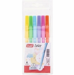 MARCADOR TRABI JUNIOR PASTEL X6 U (7790578951011)