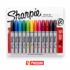 MARCADORES PERMANENTES SHARPIE BRUSH X12 (071641049468)