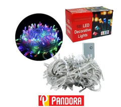 LUZ NAVIDEÑA LED X100 MULTICOLOR (03202)