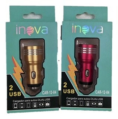 CARGADOR PARA AUTOS DUALUSB INOVA CAR-12-04 (5265478785216)