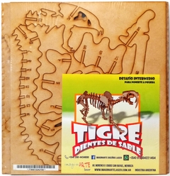 MAQUETA ENCASTRABLE TIGRE DIENTES DE SABLE (7795513242193)