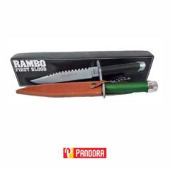 Cuchillo Supervivencia Rambo First Blood Vaina Y Caja (02437)