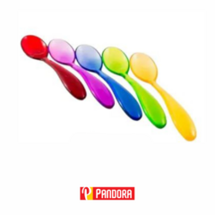 CUCHARA PLASTICA COLORES TRASLUCIDA (01267)