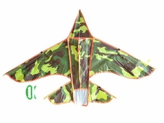 BARRILETE AVION CAMUFLADO CHICO 100*60CM (ZZ-1115)