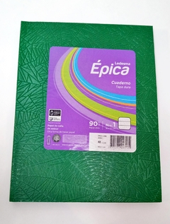 CUADERNO EPICA RAYADO N°1 VERDE OSCURO X48HS (7791762003134)