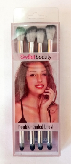 SET DE BROCHAS DOBLES X4 SWEETBEAUTY (6926641004815)